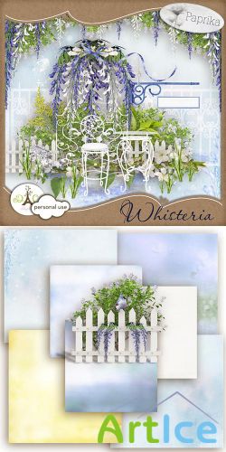 Scrap Set - Whisteria PNG and JPG Files