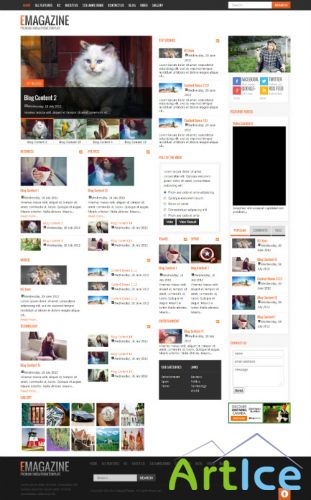 OmegaTheme - OT Emagazine - Powerful Blog/Magazine Responsive Joomla 2.5 Template