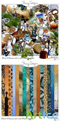 Scrap Set - One Thousand and One Nights PNG and JPG Files