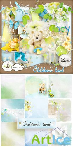 Scrap Set - Childrens Land PNG and JPG Files