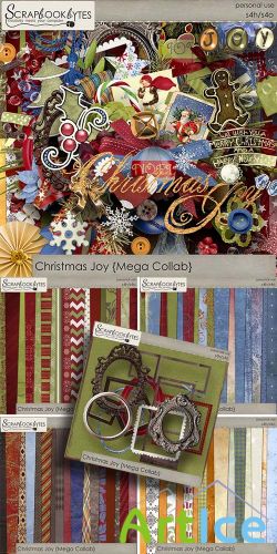 Scrap Set - Christmas Joy Mega Collab PNG and JPG Files
