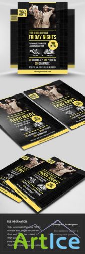 Friday Nights Flyer/Poster PSD Template