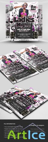 Ladies Night Flyer/Poster PSD Template
