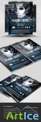 Showtime Flyer/Poster PSD Template