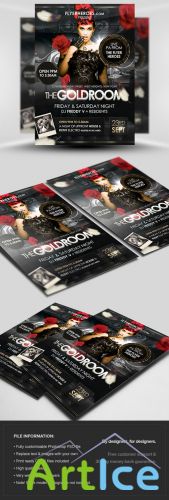 The Goldroom Flyer/Poster PSD Template