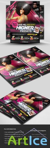 Take Me Higher Flyer/Poster PSD Template