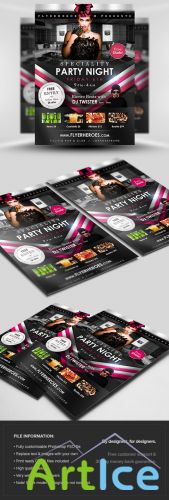 Speciality Party Flyer/Poster PSD Template