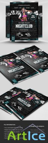 Late Night Premiere Flyer/Poster PSD Template
