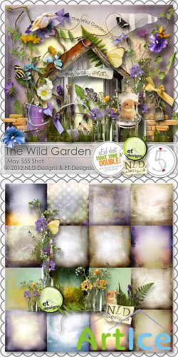 Scrap Set - The Wild Garden PNG and JPG Files