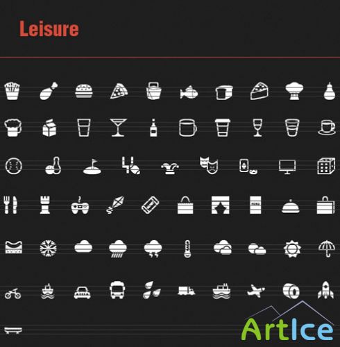 60 Leisure Vector Icons