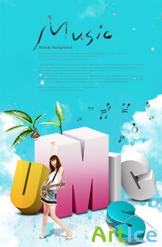 PSD Source - Music My Life 2 - Poster 2013