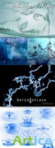 Photoshop Brushes - Drops, splashes and water texture