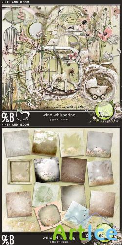 Scrap Set - Wind Whispering PNG and JPG Files