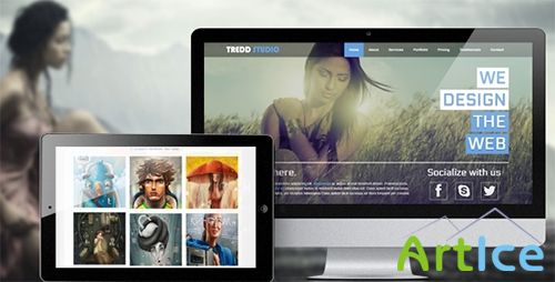 ThemeForest - Tredd Studio - Responsive Single Page Portfolio - RIP