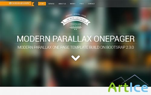 WrapBootstrap - SCROLL&STRAP - Modern Parallax One-Pager