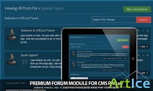 CodeCanyon - Simple Forum Module for CMS pro! v1.05