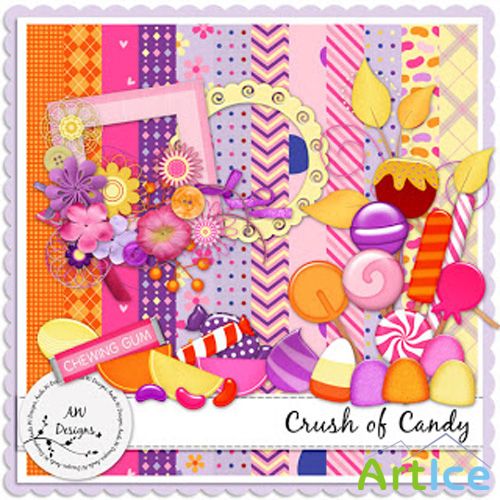 Scrap Set - Crush of Candy PNG and JPG FIles