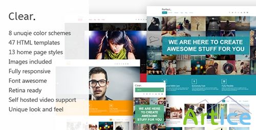ThemeForest - Clear - Professional HTML5 Creative Template - RIP