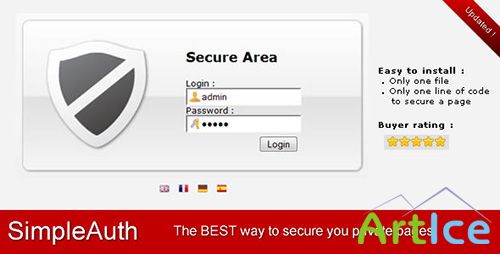 CodeCanyon - SimpleAuth : Very Simple Secure Login System v4.1