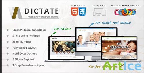 ThemeForest - Dictate - Medical, Salon and Fashion HTML5 Template - RIP