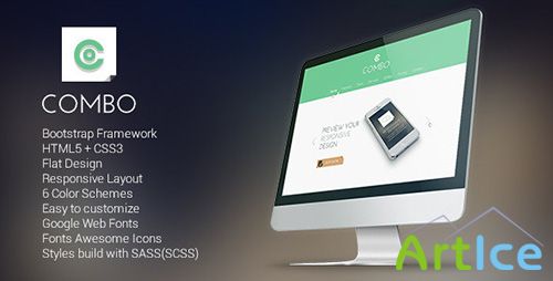 ThemeForest - Combo - Responsive Flat Landing Page - RIP