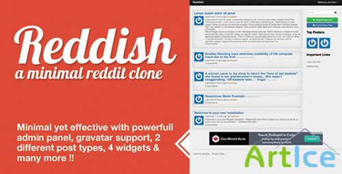 CodeCanyon - Reddish A Minimal Reddit Clone - RIP