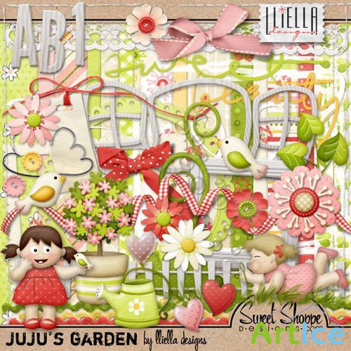 Scrap Set - Jujus Garden PNG and JPG Files