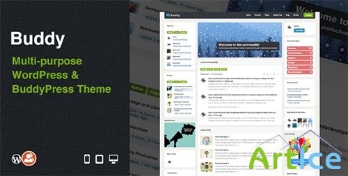 ThemeForest - Buddy v1.3.1 - Multi-purpose WordPress and BuddyPress Theme
