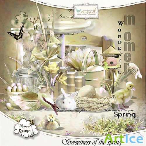 Scrap Set - Sweetness of the Spring PNG and JPG Files