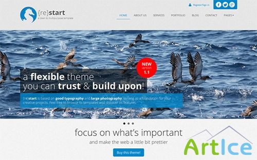 WrapBootstrap - ReStart v1.1 - Clean Minimal Business