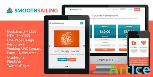 ThemeForest - Smooth Sailing - One-Page Bootstrap 3 Landing Page - RIP