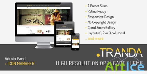ThemeForest - .TRANDA - High Resolution OpenCart Theme