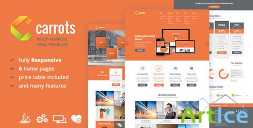 ThemeForest - Carrots - Multipurpose Responsive HTML Template - RIP