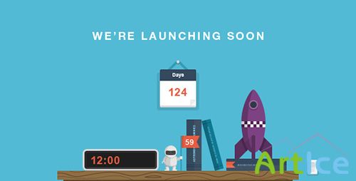 ThemeForest - RocketScience - Illustrated Coming Soon Template - RIP