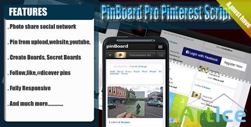 CodeCanyon - pinBoard - Pro Photo Sharing Social Engine - RIP