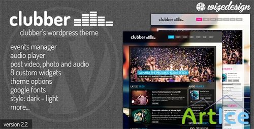 ThemeForest - Clubber v1.8 - Events & Music WordPress Theme