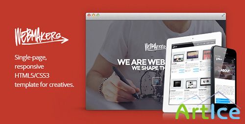 ThemeForest - Webmakers - Single Page HTML/CSS Template - RIP