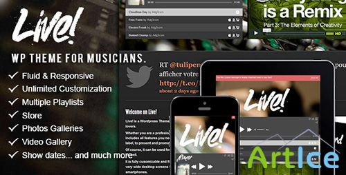 ThemeForest - Live! v1.6.3 - Music Wordpress Theme