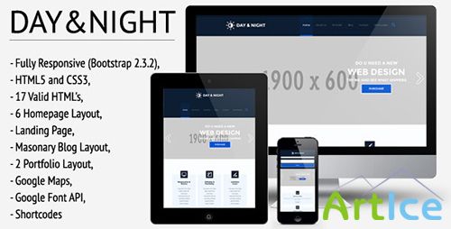 ThemeForest - Day&Night - Responsive HTML5/CSS3 Template - RIP