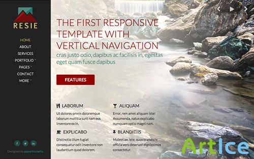 WrapBootstrap - RESIE - Responsive Vertical Navigation