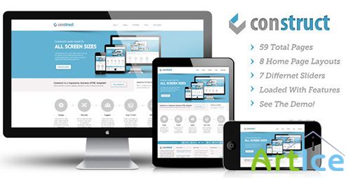 ThemeForest - Construct - Responsive HTML5/CSS3 Template - FULL