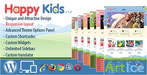 ThemeForest - Happy Kids v1.2 - Children WordPress Theme