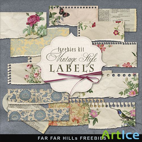 Scrap-kit - Vintage Style Labels 2013 - PNG Images