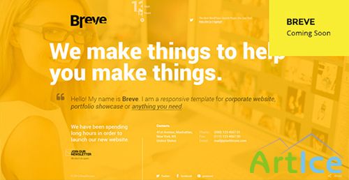 ThemeForest - Breve Responsive Coming Soon Page - RIP