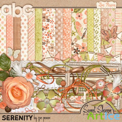 Scrap Kit - Serenity PNG and JPG Files