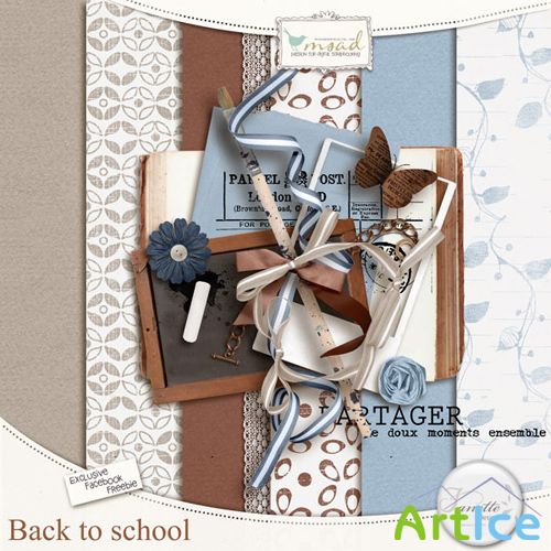 Scrap Kit - Back to School PNG and JPG Files