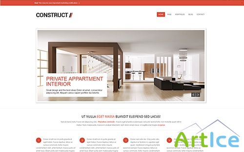 WrapBootstrap - Construct - Interior Designer Theme