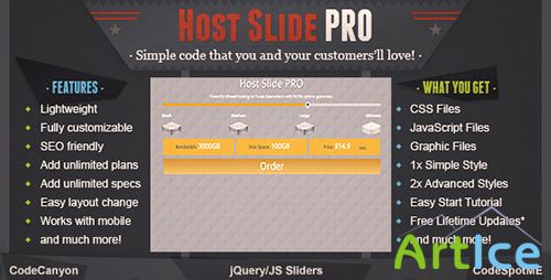 CodeCanyon - Host Slide PRO - Plan & Pricing Slider - RIP