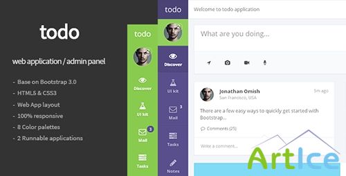 ThemeForest - todo - Web Application and Admin Panel Template - RIP