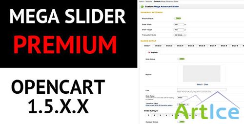 CodeCanyon - Mega Slider - Opencart Module - RIP